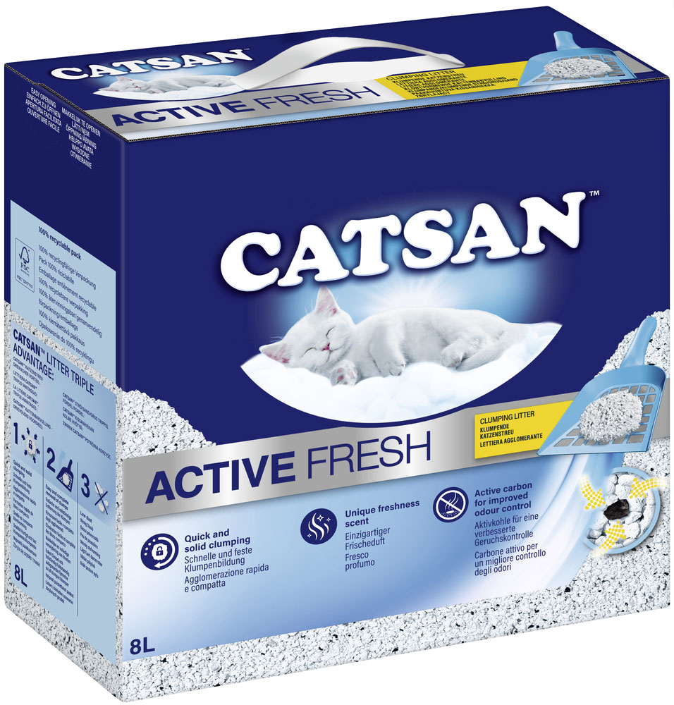 Catsan - Active Fresh Klumpstreu - 1 x 8 Liter - 2