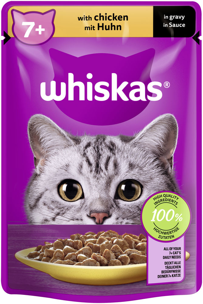 Whiskas 7+ mit Huhn in Sauce