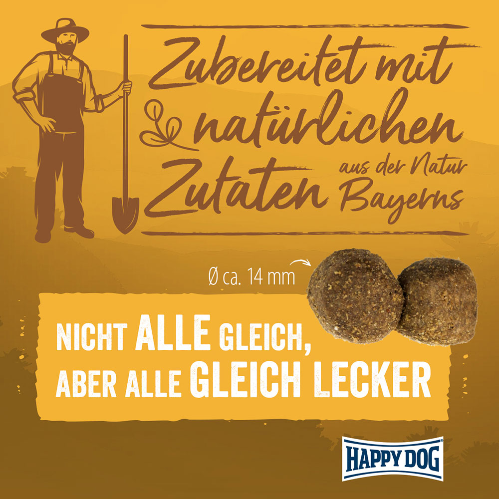 Happy Dog - NaturCroq Geflügel pur & Reis - 1 x 1kg - 2