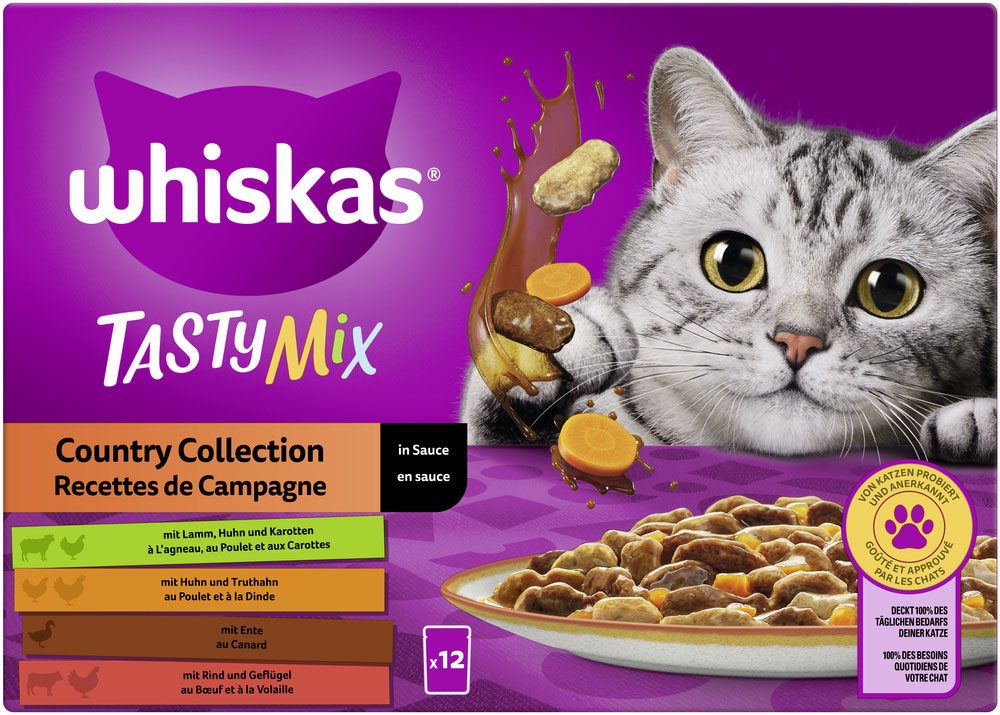 Whiskas Multipack Tasty Mix Country Collection in Sauce