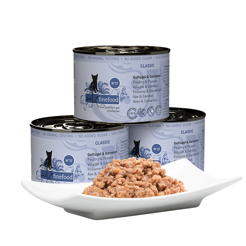 Catz Finefood - No. 17 Geflügel & Garnelen - 6 x 200g - 3