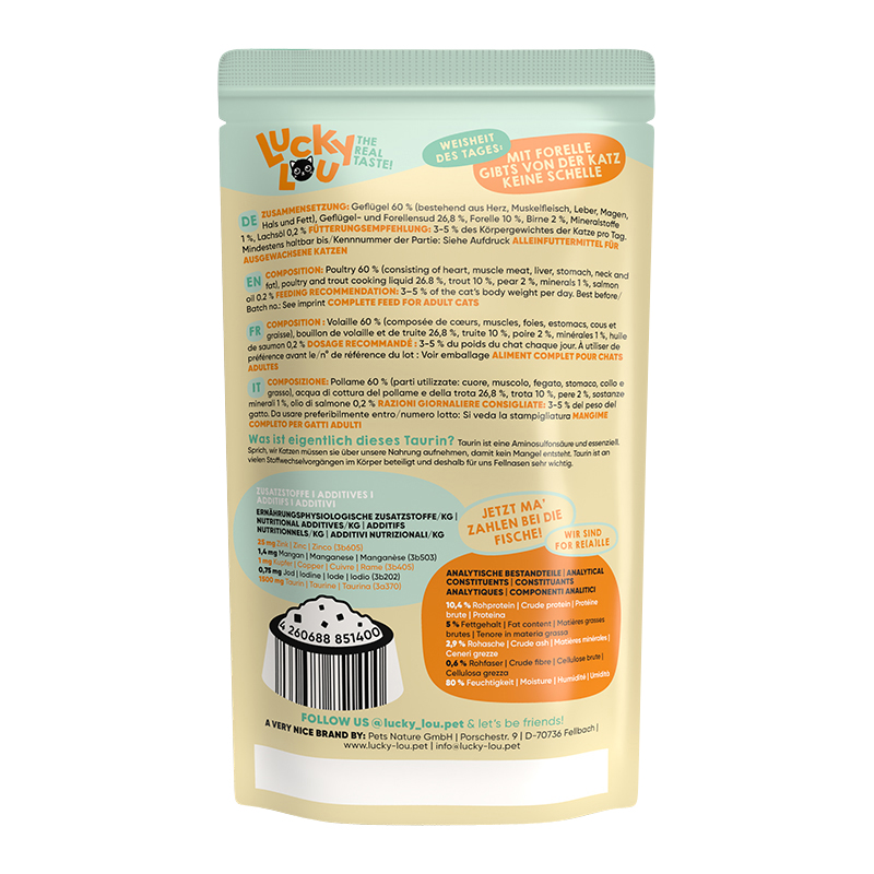 Lucky Lou - Geflügel & Forelle - 16 x 125g - 2