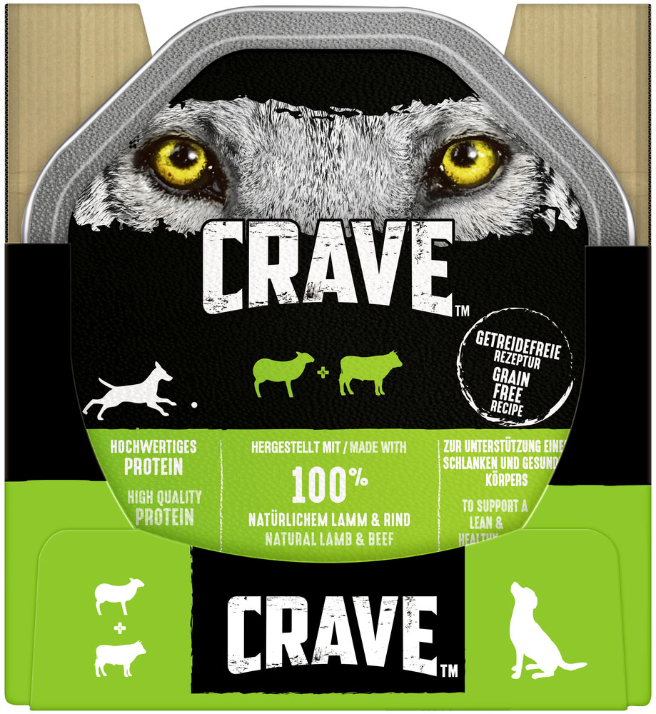 Crave - Pastete mit Lamm & Rind - 14 x 150g - 3
