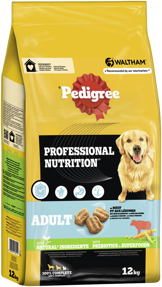 Pedigree - Professional Nutrition Adult Rind und Gemüse - 1 x 12kg - 2