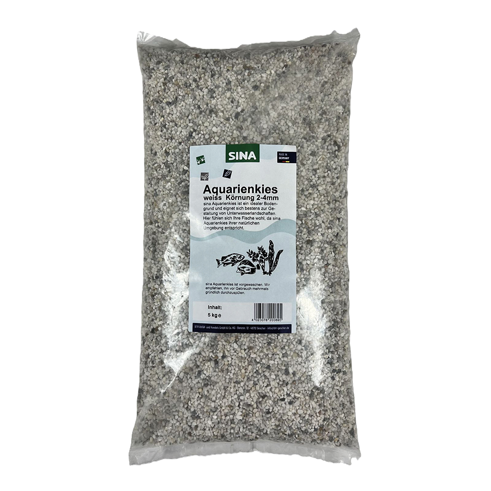 Aquarienkies weiss 2-4mm