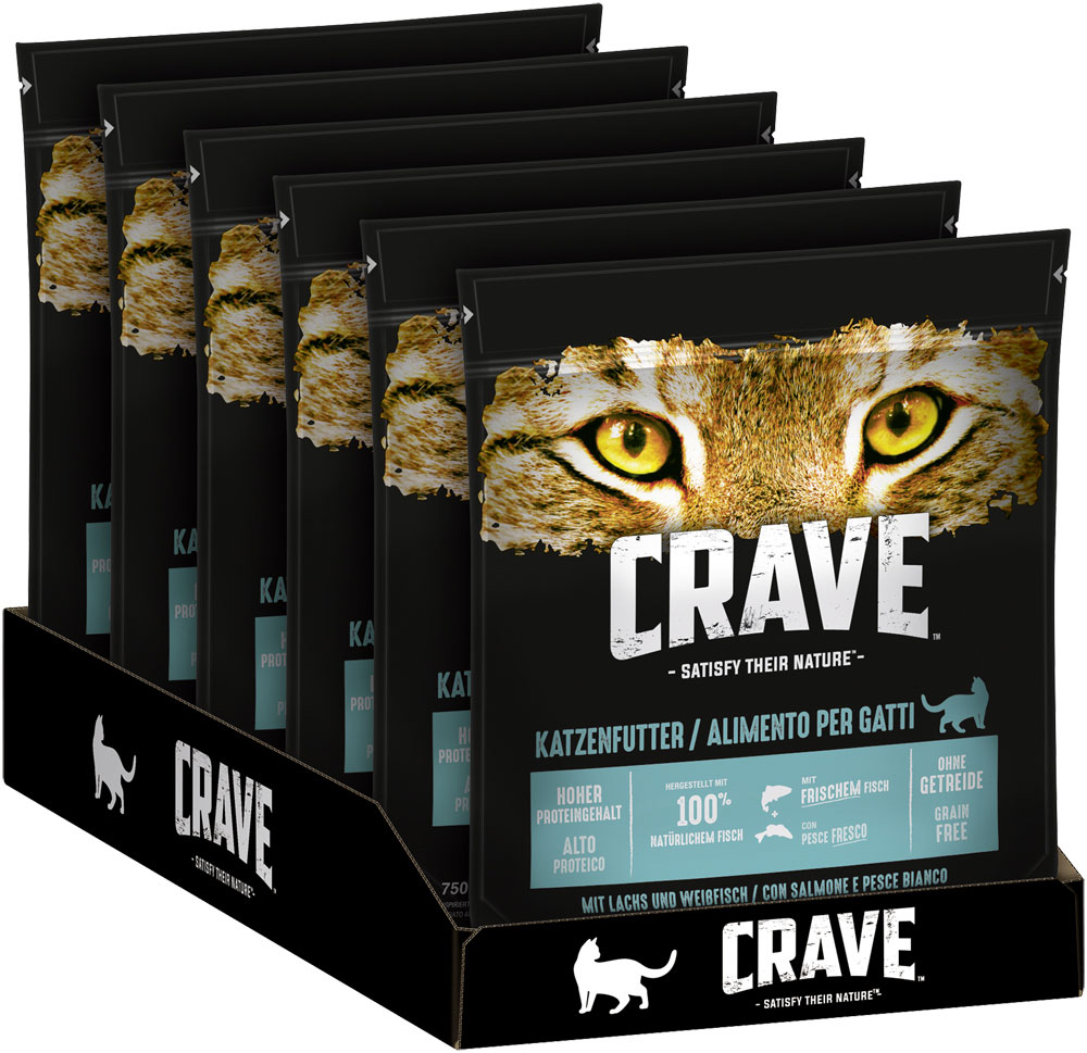 Crave - Adult mit Lachs & Weissfisch - 1 x 750g - 3