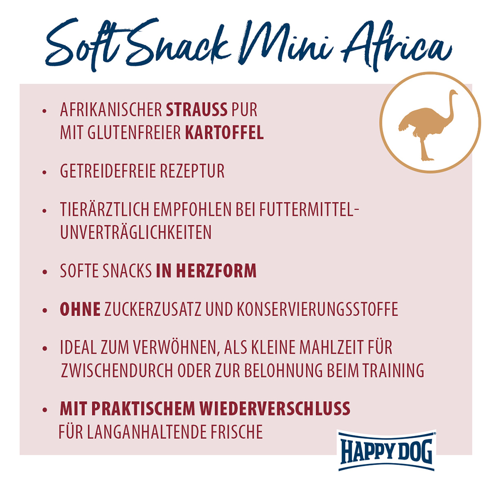 Happy Dog - Soft Snack Mini Africa - 1 x 100g - 2