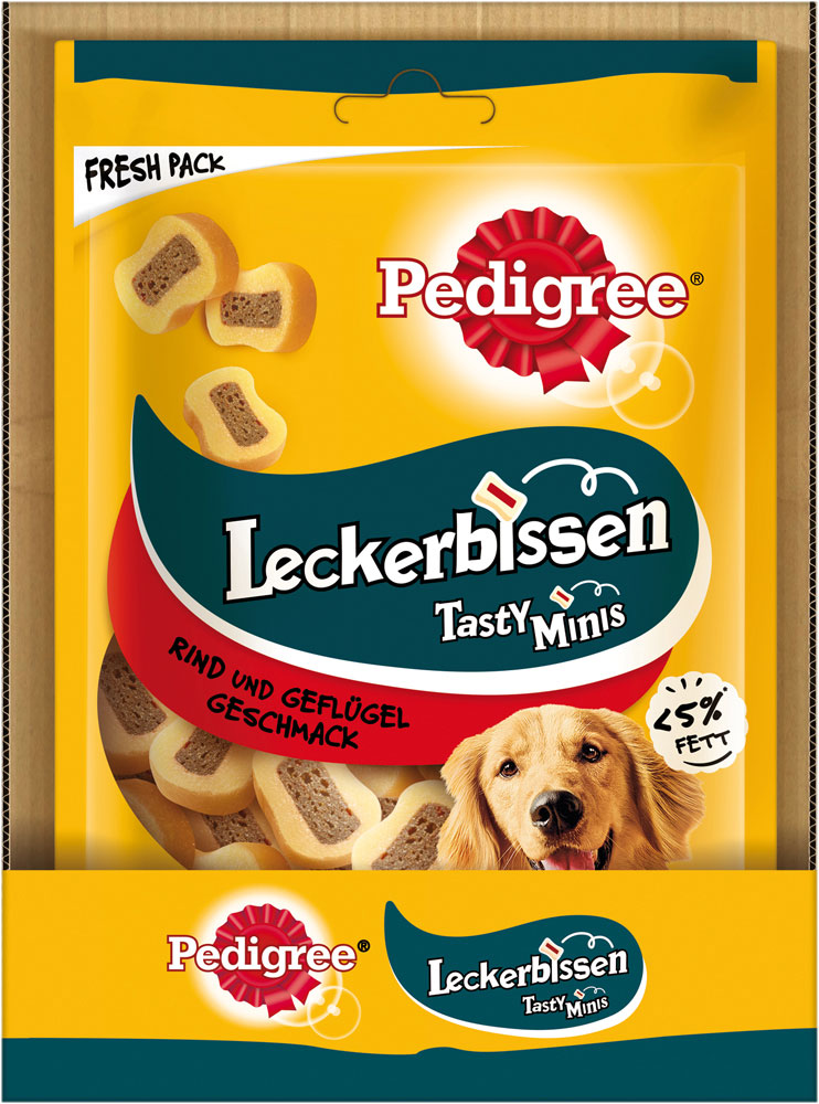 Pedigree - Leckerbissen Kau-Schnitten mit Rind - 1 x 155g - 3