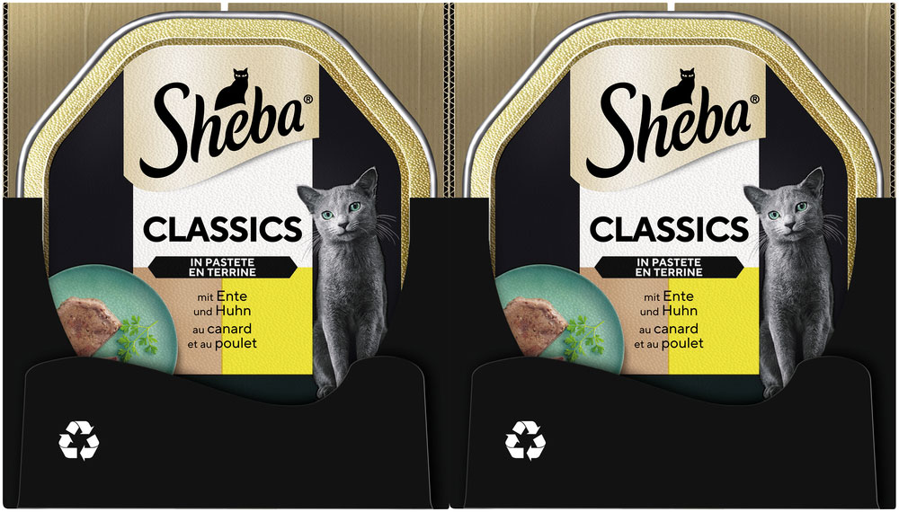 Sheba - Classic Pastete Ente & Huhn - 22 x 85g - 4