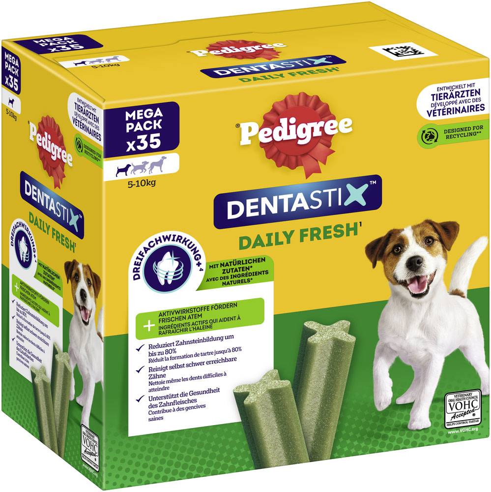 Pedigree - Denta Stix Daily Fresh MP - Für kleine Hunde - 1 x 35 Stück - 2