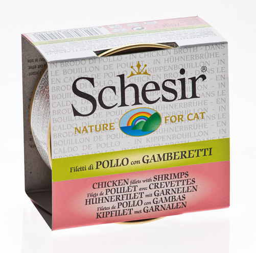 Cat Brühe Hühnerfilet mit Garnelen