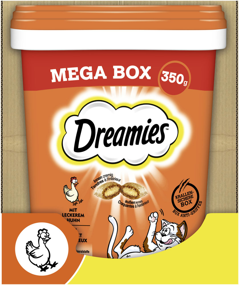 Dreamies - Dreamies Box mit Huhn - 1 x 350g - 4