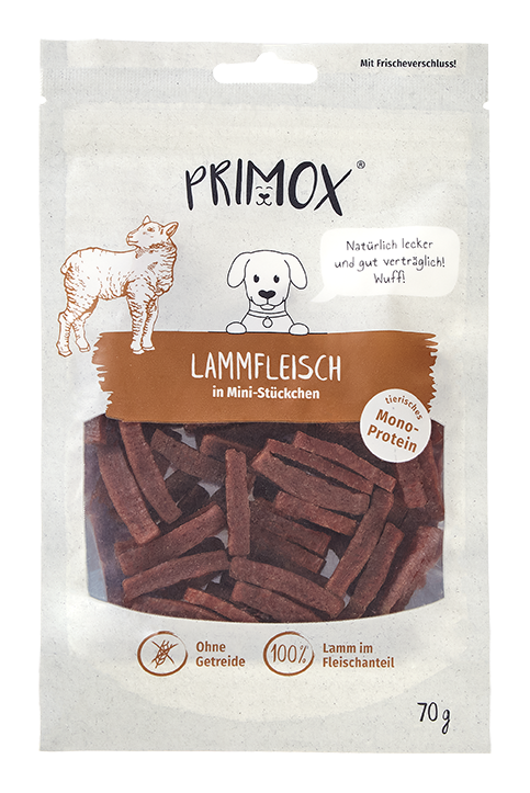 Primox - Lamm in Mini-Stückchen 70g - 1 x 70g - 2