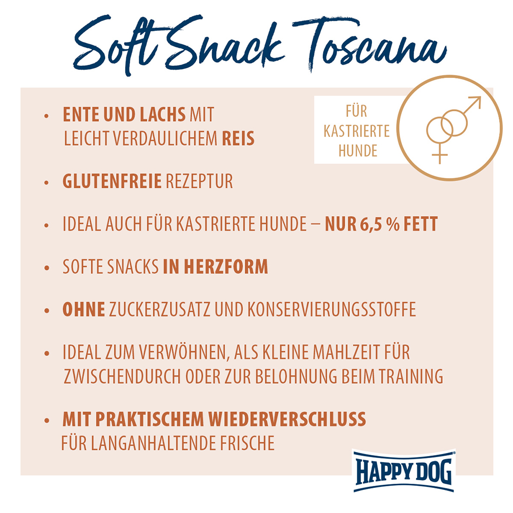 Happy Dog - Soft Snack Toscana - 1 x 100g - 2