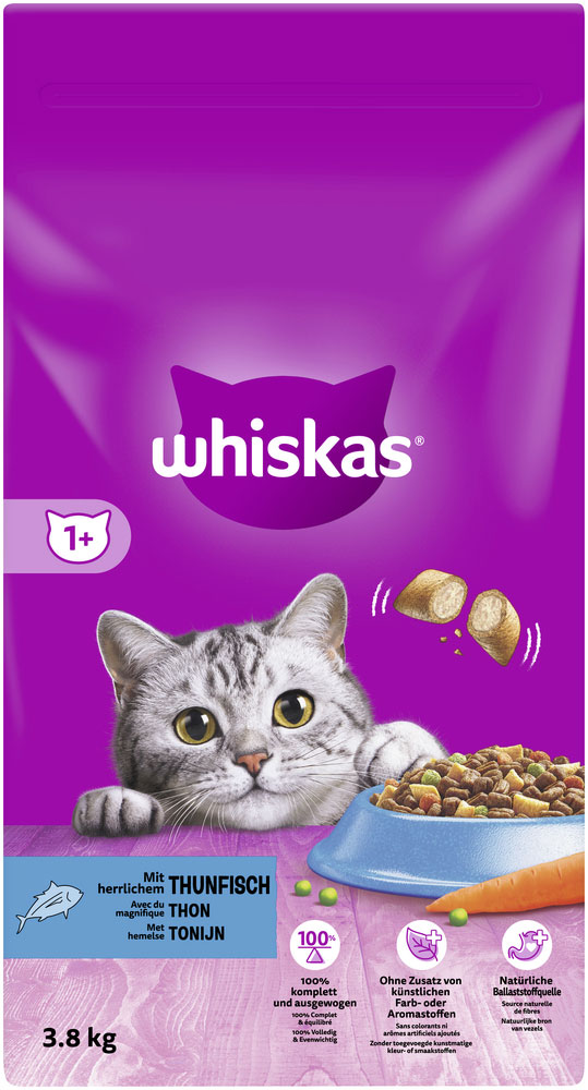 Whiskas - 1+ mit Thunfisch - 1 x 3,8kg - 2