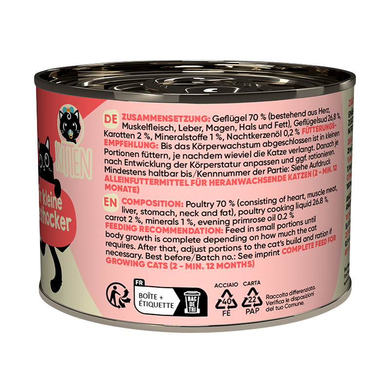 Lucky Lou - Lifestage Kitten mit Geflügel - 6 x 200g - 2