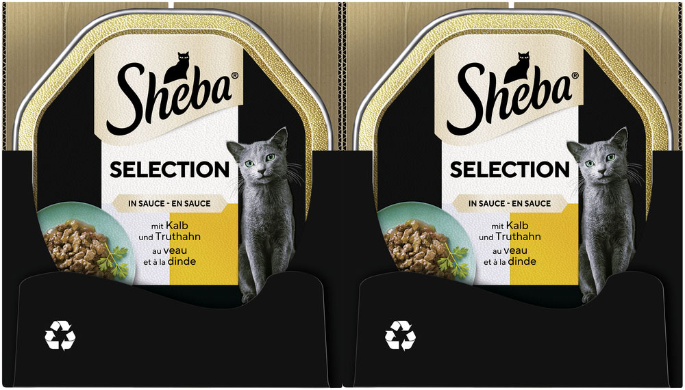 Sheba - Selection in Sauce mit Kalb und Truthahn - 22 x 85g - 3