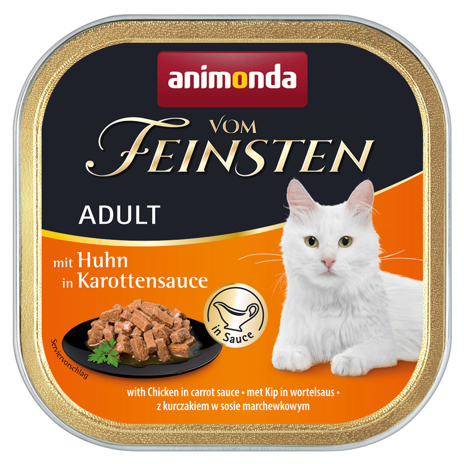 mit Huhn in Karottensauce