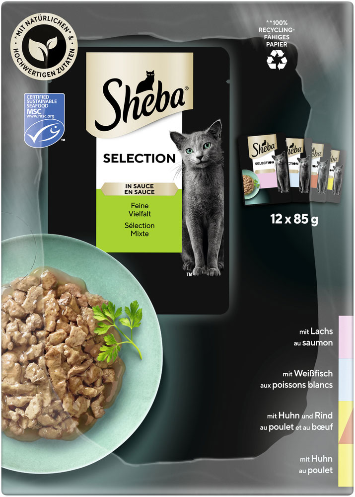 Sheba - MP Selection Feine Vielfalt (MSC) - 4 x 12X85g - 5