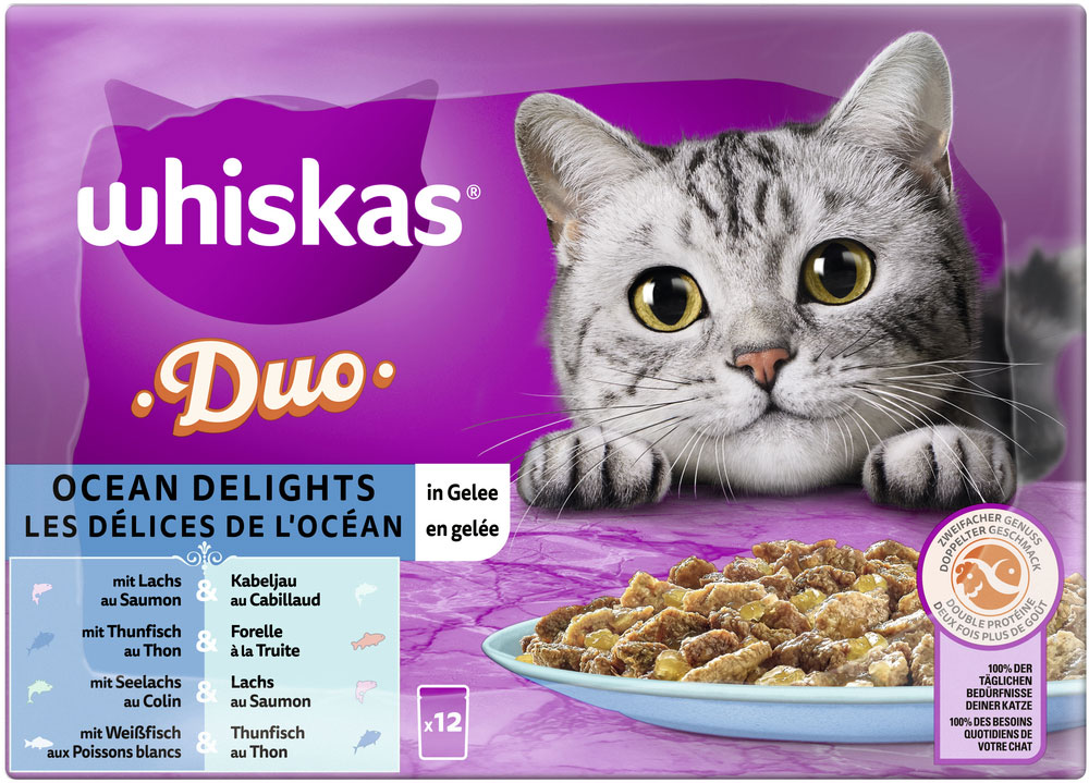 Whiskas - Whiskas Multipack Duo Ocean Delight in Gelee - 1 x 12X85g - 4
