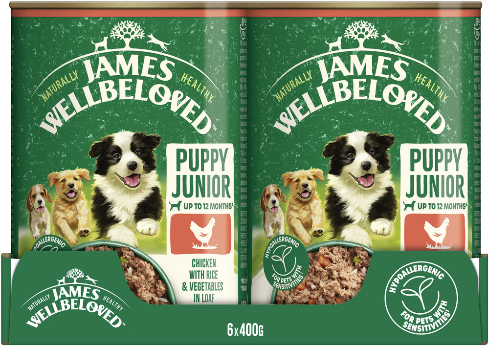 James Wellbeloved - Junior Huhn mit Reis & Gemüse in Pastete - 6 x 400g - 4