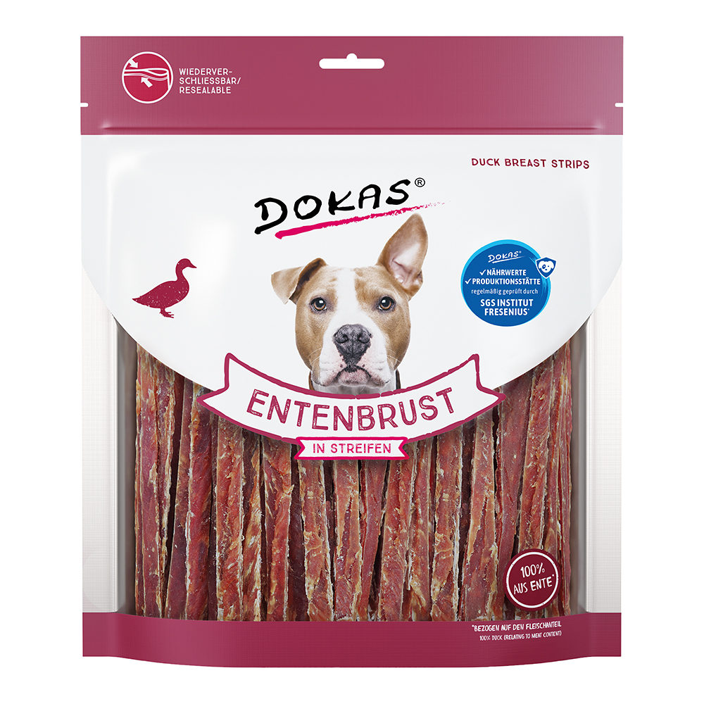 Entenbrust in Streifen