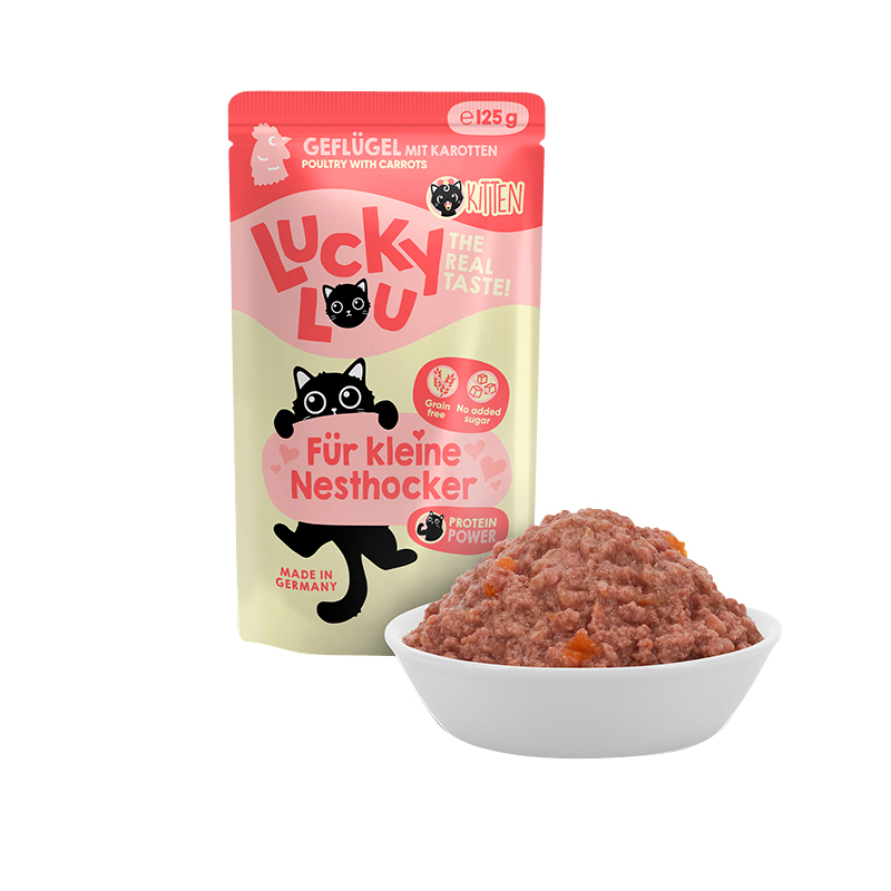 Lucky Lou - Kitten mit Geflügel - 16 x 125g - 3
