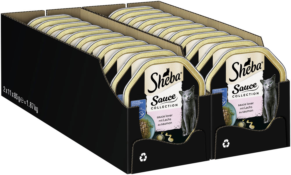 Sheba - Sauce Collection Lover mit Lachs (MSC) - 22 x 85g - 2