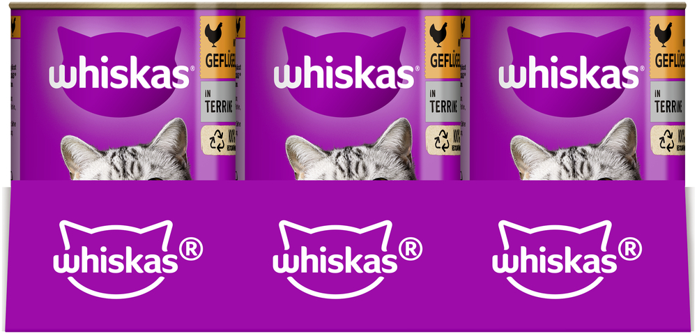 Whiskas - 1+ mit Geflügel in Terrine 4g - 12 x 400g - 3