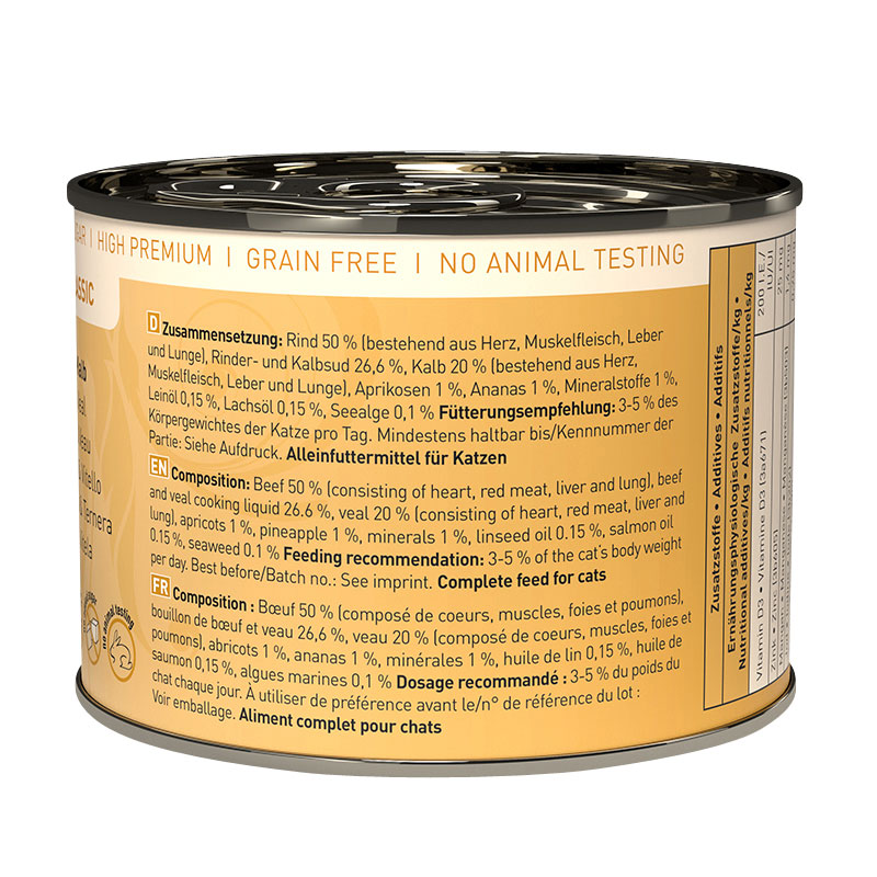 Catz Finefood - No. 7 Kalb & Rind - 6 x 200g - 4