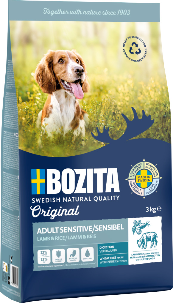 Bozita - Original Adult Sensitive Lamb - 1 x 3kg - 4