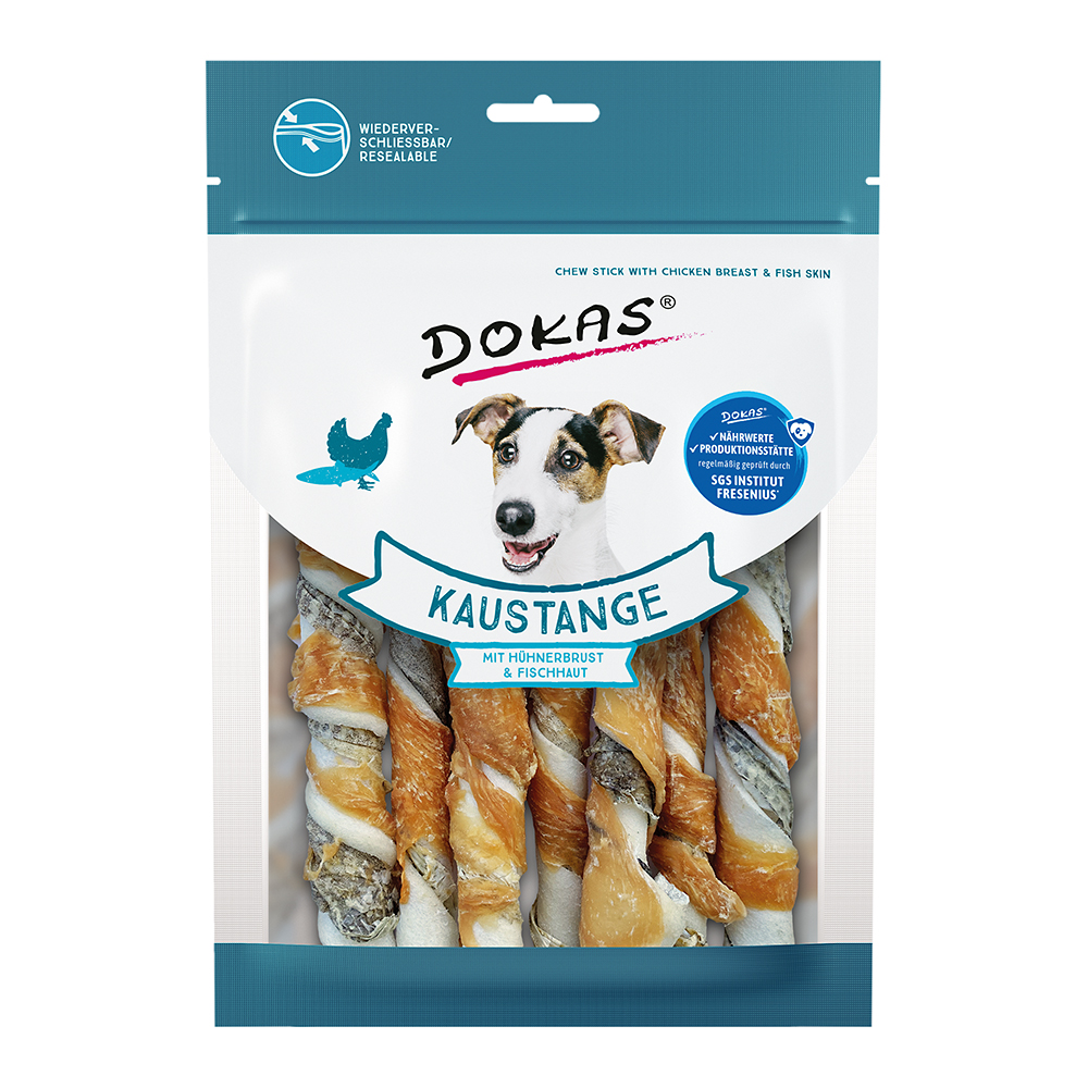 Kaustange mit Hühnerbrust & Fischhaut