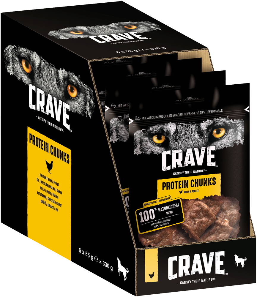 Crave - Protein Chunks mit Huhn - 1 x 55g - 2
