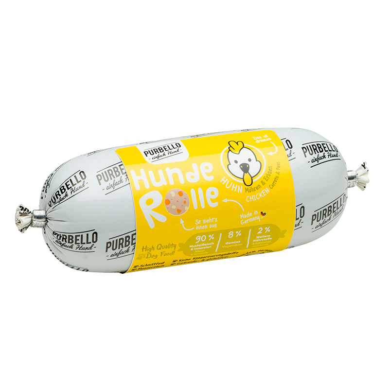 Purbello - Hunderolle mit Huhn - 1 x 200g - 4