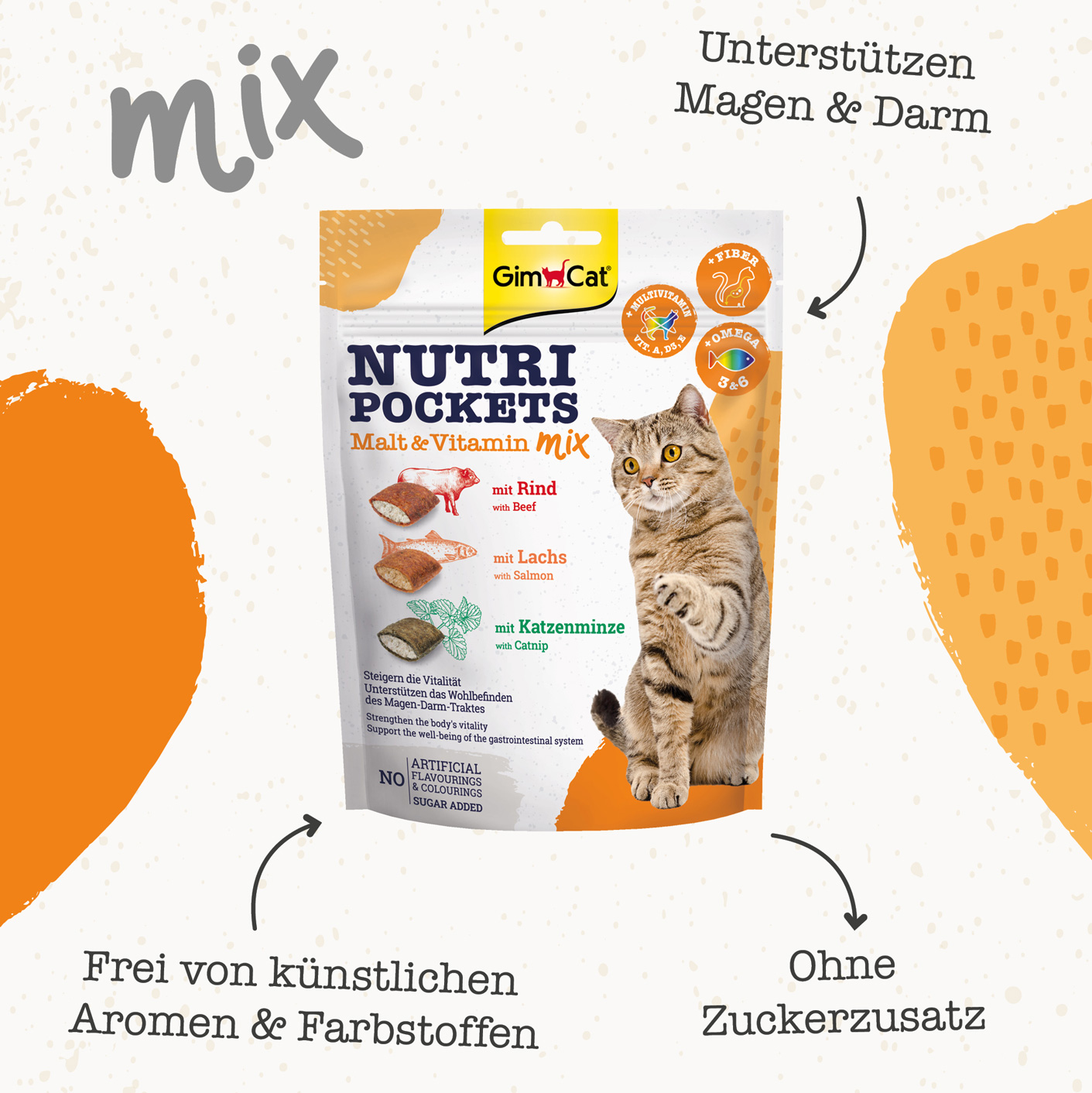 GimCat - Nutri Pocket Malz-Vitamin Mix - 1 x 150g - 3