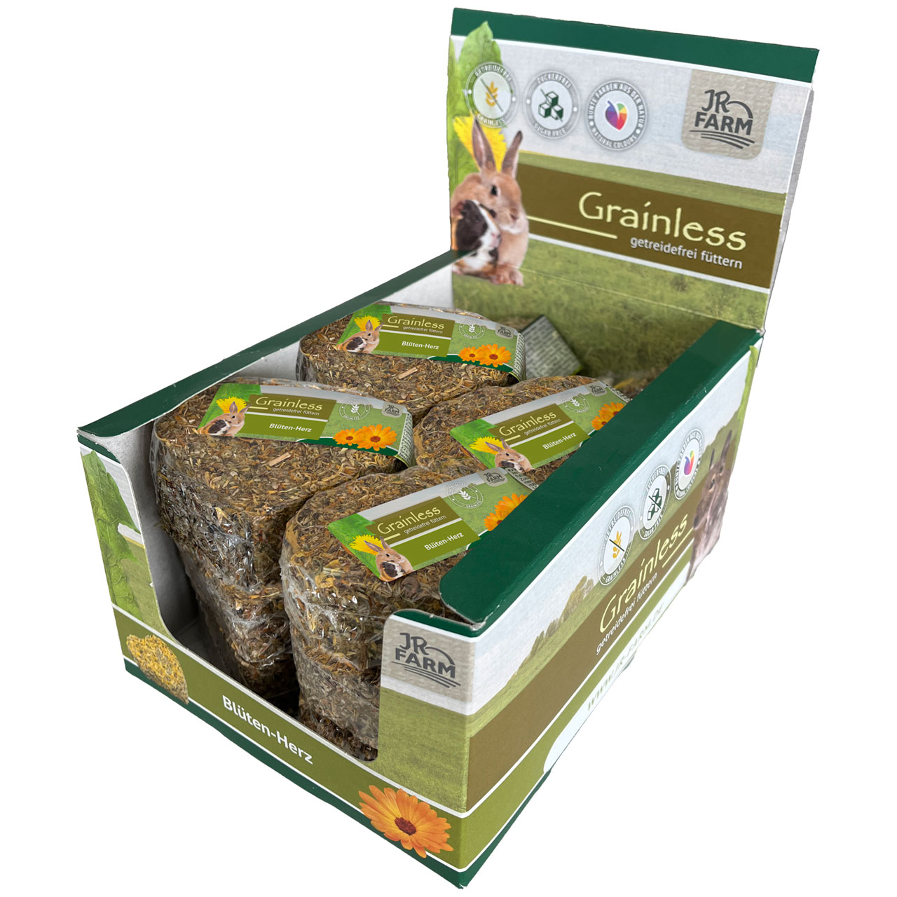 JR Farm - Grainless Blüten-Herz - 1 x 90g - 2