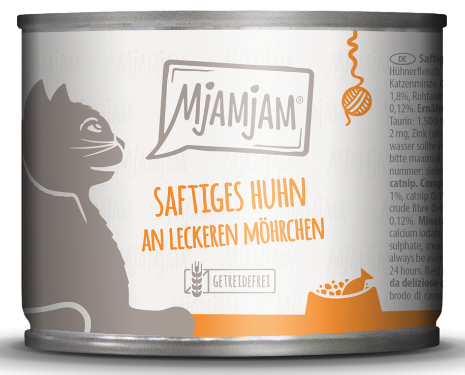 saftiges Huhn an leckeren Möhrchen