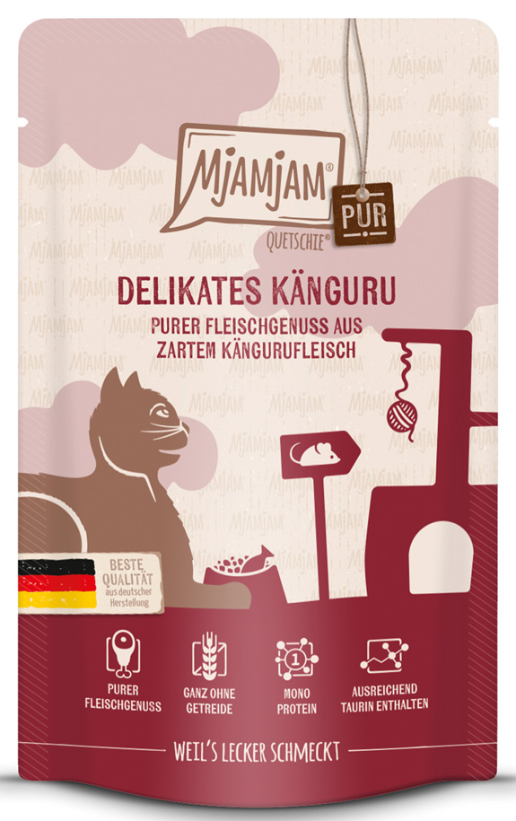 Quetschie - purer Fleischgenuss - delikates Känguru pur
