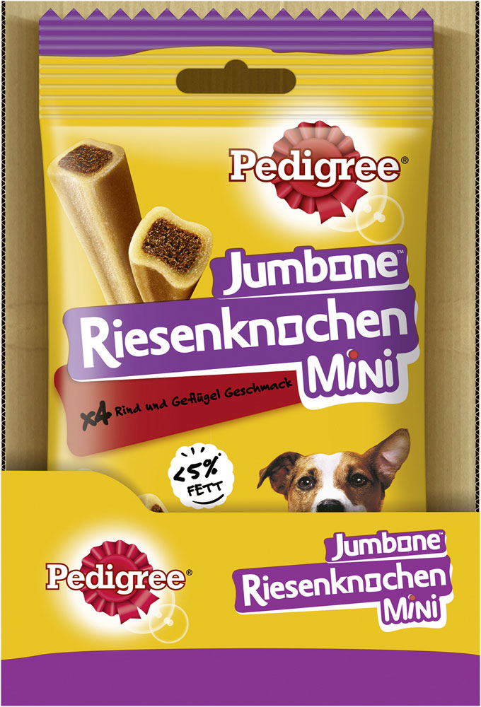 Pedigree - Riesenknochen Mini Rind - 1 x 4 Stück - 3
