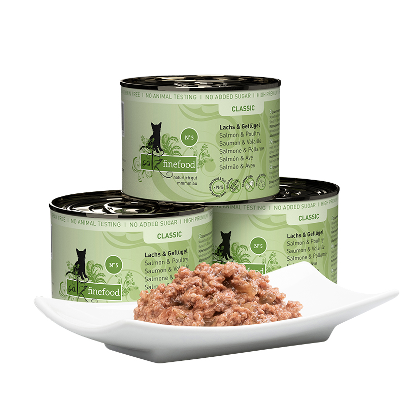 Catz Finefood - No. 5 Lachs & Geflügel - 6 x 200g - 3