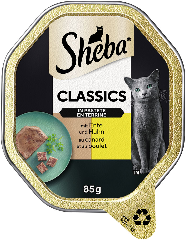 Sheba - Classic Pastete Ente & Huhn - 22 x 85g - 2