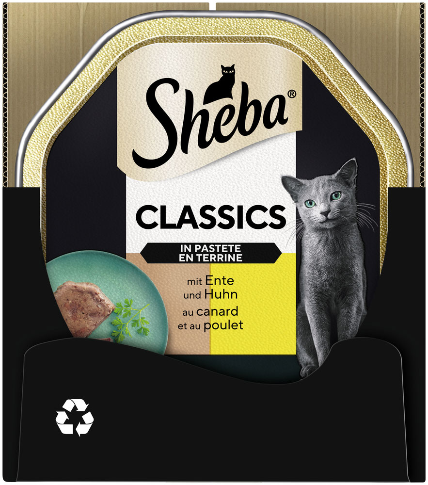 Sheba - Classic Pastete Ente & Huhn - 22 x 85g - 5