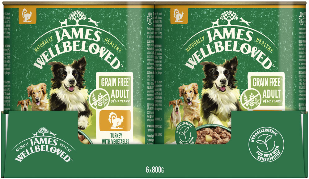 James Wellbeloved - Grain Free Truthahn mit Gemüse in Pastete - 6 x 800g - 3