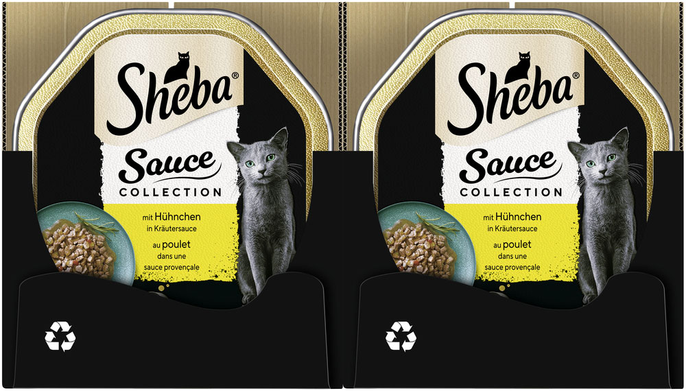 Sheba - Collection Sauce mit Hühnchen in Kräutersauce - 22 x 85g - 4
