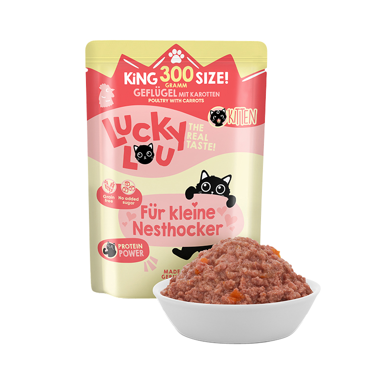 Lucky Lou - Kitten Geflügel - 6 x 300g - 2