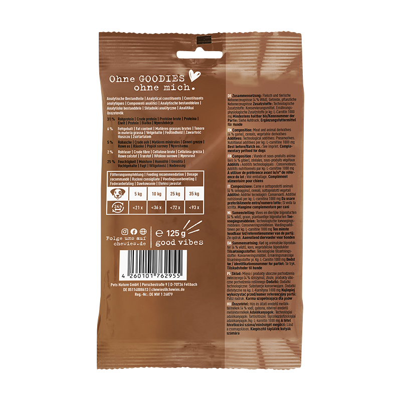 Chewies - Training MINI Wildknöchelchen - 1 x 125g - 2