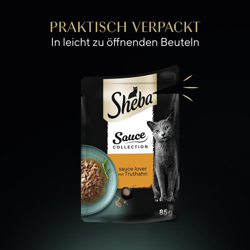 Sheba - Collection Sauce Lover mit Truthahn - 28 x 85g - 6