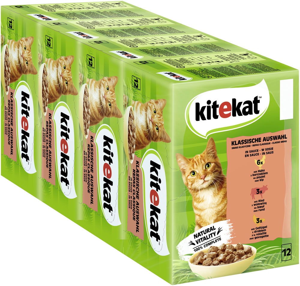 Kitekat - MP Klassische Auswahl in Sauce - 4 x 12X85g - 3