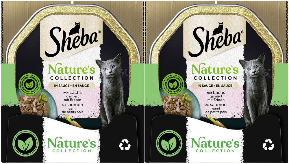 Sheba - Natures Collection in Sauce mit Lachs - 22 x 85g - 3