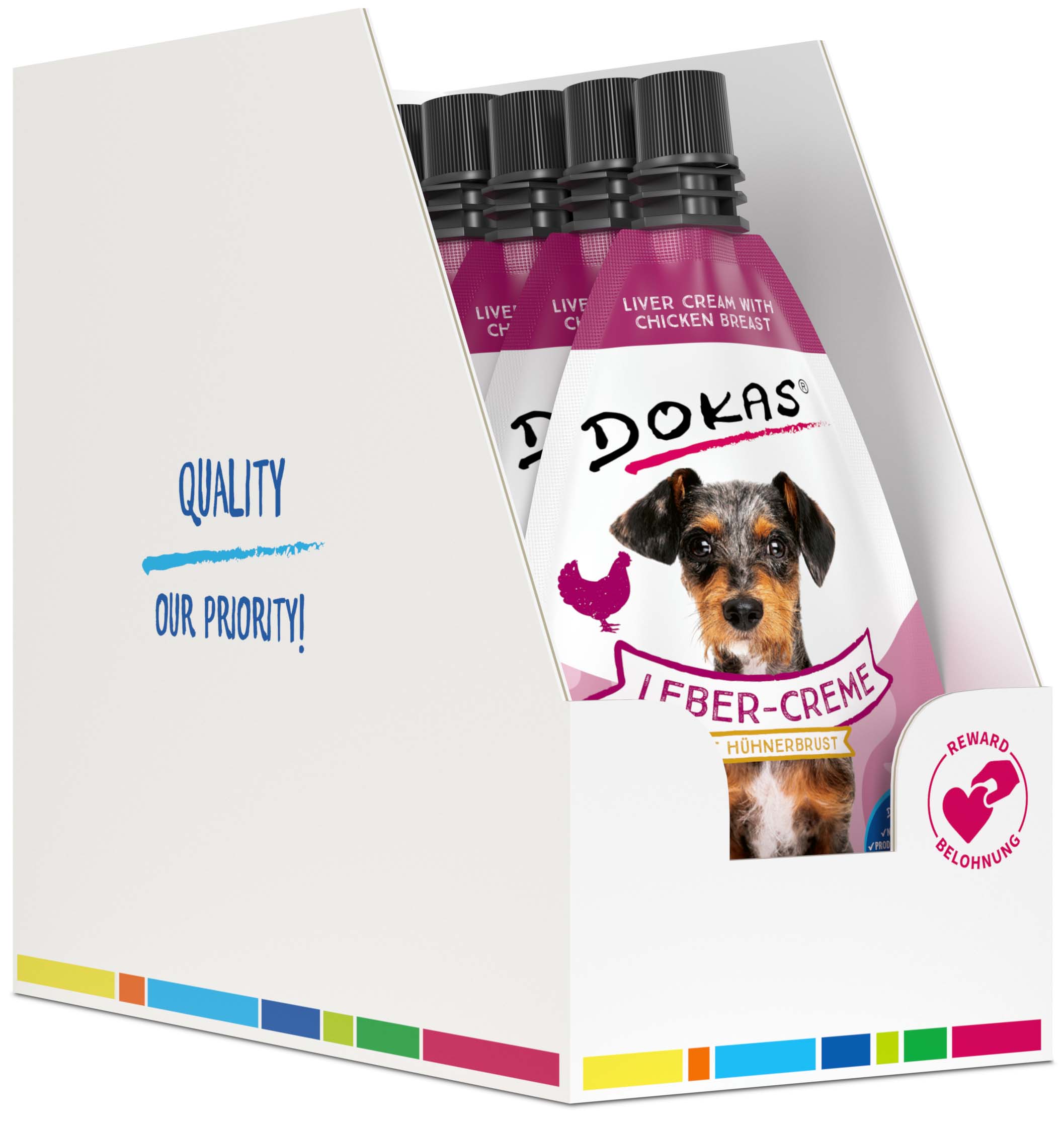 Dokas - Leber-Creme  mit Hühnerbrust - 8 x 85g - 2